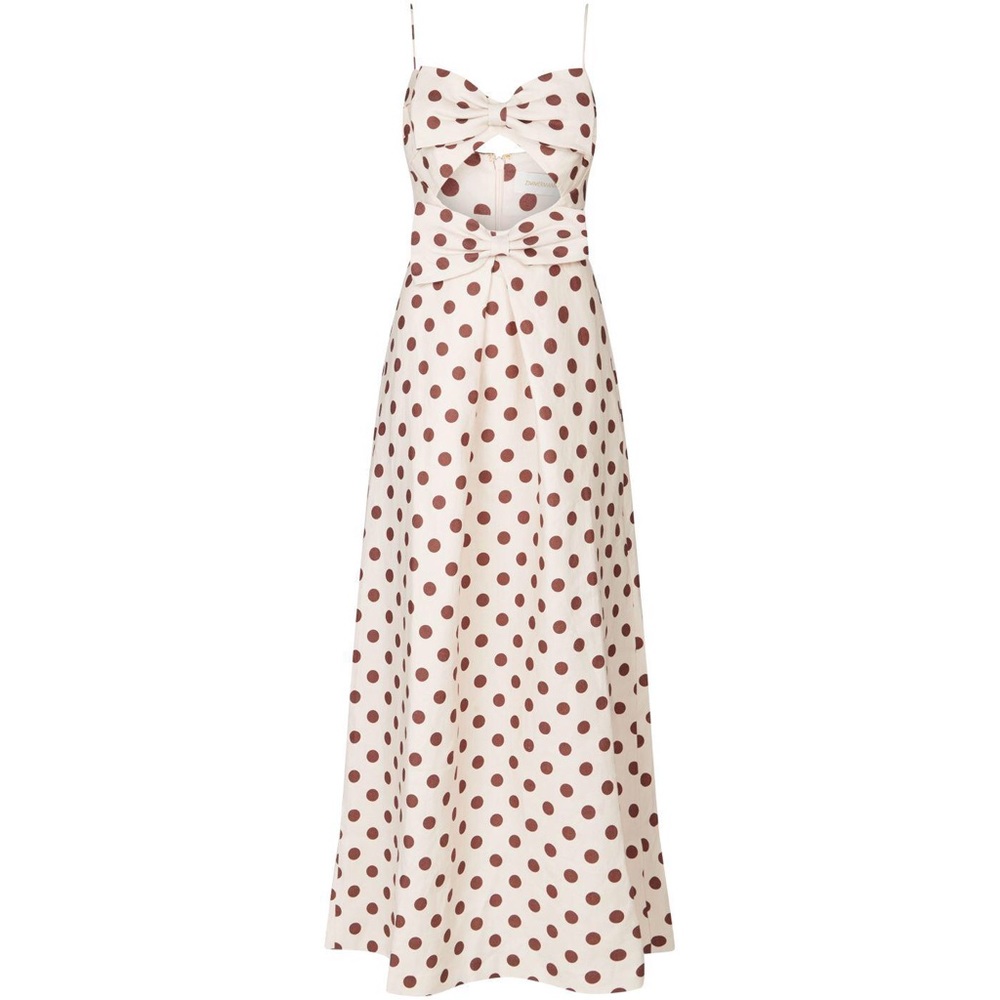 Zimmermann Corsage Maxi Dress w Polka Dots